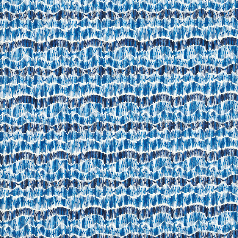 CLARKE AND CLARKE - TIDAL- MARINE - Fabric by the Yard MARINE