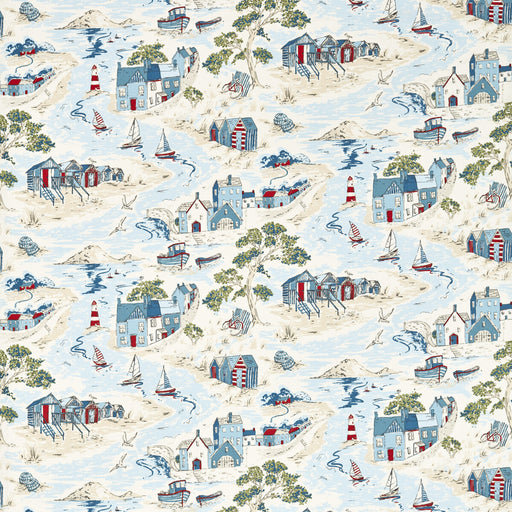 CLARKE AND CLARKE - WATERFRONT- MARINE - Fabric by the Yard MARINE