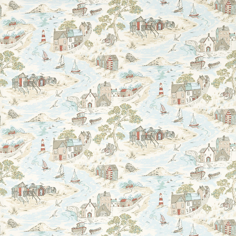 CLARKE AND CLARKE - WATERFRONT- MINERAL - Fabric by the Yard MINERAL