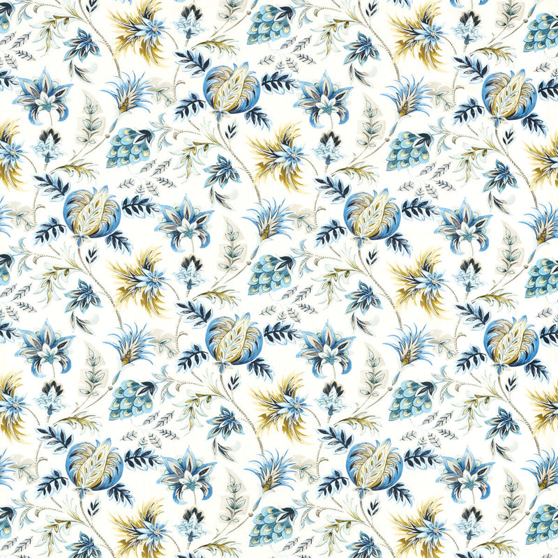 CLARKE AND CLARKE - SIZERGH - COBALT - Fabric By The YARD