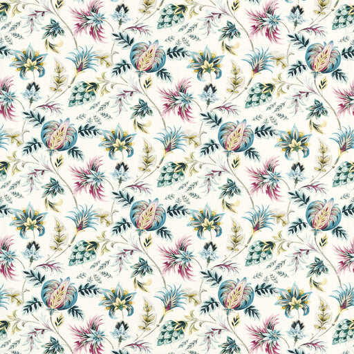 CLARKE AND CLARKE - SIZERGH - TEAL BERRY - Fabric By The YARD