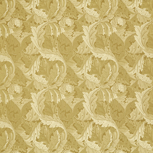 CLARKE AND CLARKE - ACANTHUS JACQUARD- GOLD - Fabric by the Yard GOLD