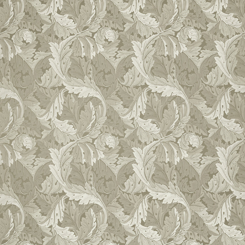 CLARKE AND CLARKE - ACANTHUS JACQUARD- NATURAL - Fabric by the Yard NATURAL