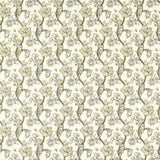 CLARKE AND CLARKE - GOLDEN LILY EMBROIDERY- DOVE - Fabric by the Yard