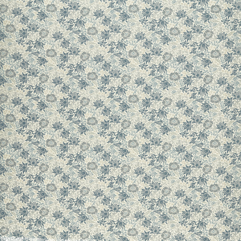 CLARKE AND CLARKE - MALLOW JACQUARD- MIDNIGHT/DENIM - Fabric by the Yard MIDNIGHT/DENIM