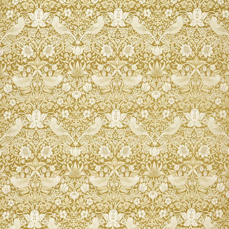 CLARKE AND CLARKE - STRAWBERRY THIEF JACQUARD- CHARTREUSE - Fabric by the Yard CHARTREUSE