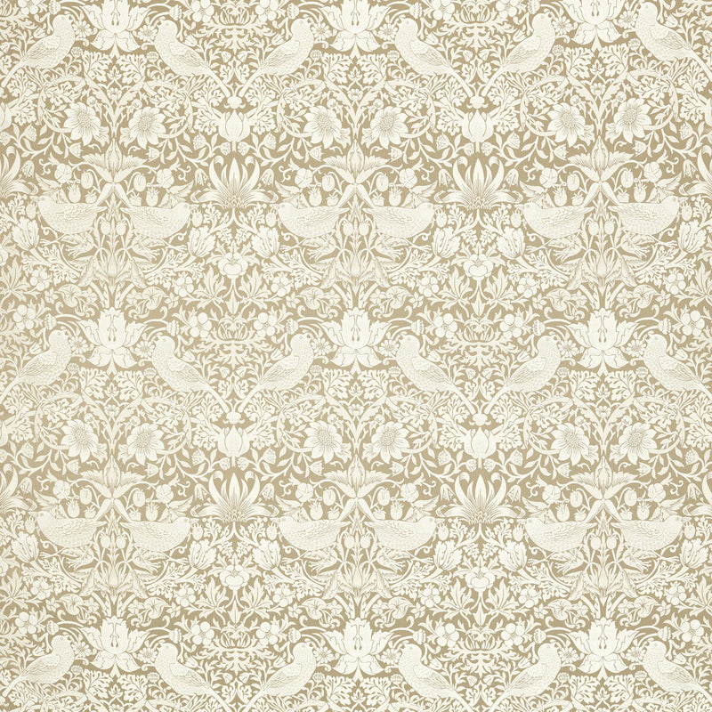 CLARKE AND CLARKE - STRAWBERRY THIEF JACQUARD- LINEN - Fabric by the Yard LINEN