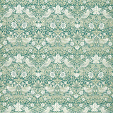 CLARKE AND CLARKE - STRAWBERRY THIEF JACQUARD- TEAL - Fabric by the Yard
