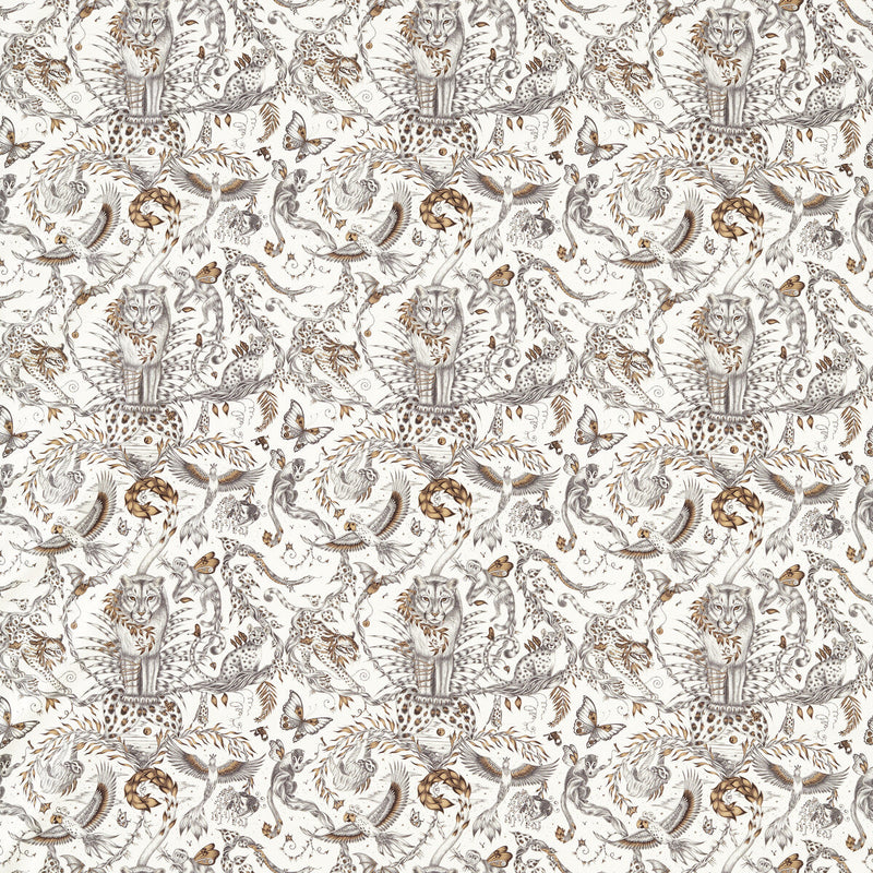 CLARKE AND CLARKE - BOSQUE DREAMS- BRONZE - Fabric by the Yard BRONZE