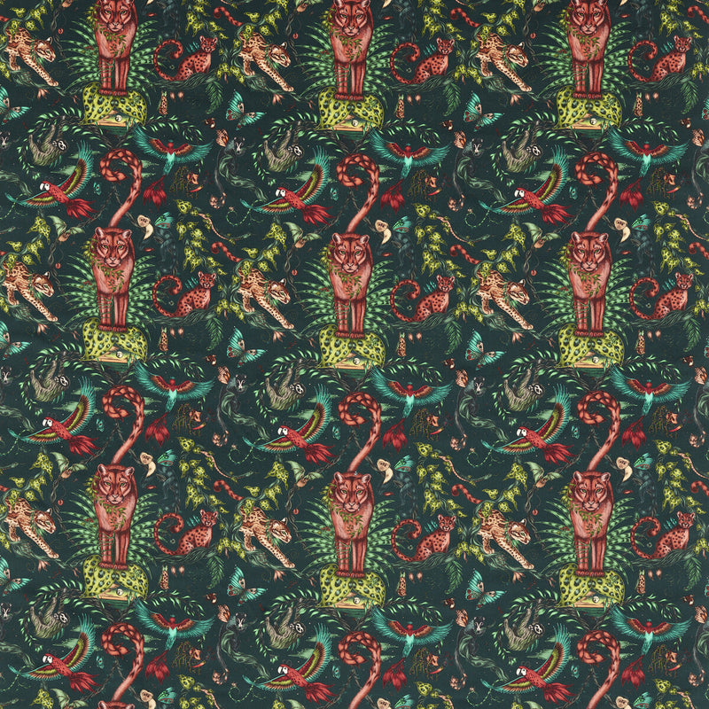 CLARKE AND CLARKE - BOSQUE DREAMS VELVET- FOREST - Fabric by the Yard FOREST
