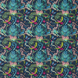 CLARKE AND CLARKE - BOSQUE DREAMS VELVET- NAVY - Fabric by the Yard