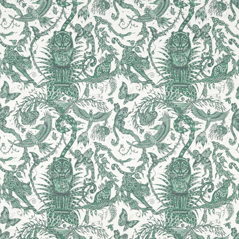 CLARKE AND CLARKE - BOSQUE DREAMS JACQUARD- SEAFOAM - Fabric by the Yard SEAFOAM
