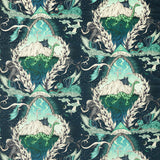 CLARKE AND CLARKE - HIGHLANDIA VELVET- MARINE - Fabric by the Yard