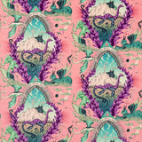 CLARKE AND CLARKE - HIGHLANDIA VELVET- PINK - Fabric by the Yard