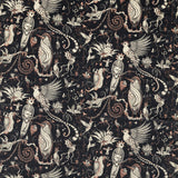 CLARKE AND CLARKE - QUETZAL VELVET- CHARCOAL - Fabric by the Yard