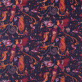 CLARKE AND CLARKE - QUETZAL VELVET- VIOLET - Fabric by the Yard
