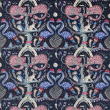 CLARKE AND CLARKE - WONDER WORLD VELVET- BERRY - Fabric by the Yard