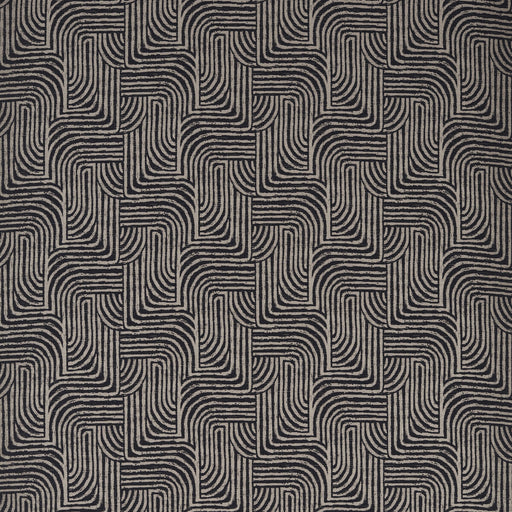 CLARKE AND CLARKE - GORMLEY JACQUARD - NOIR - Fabric By The YARD