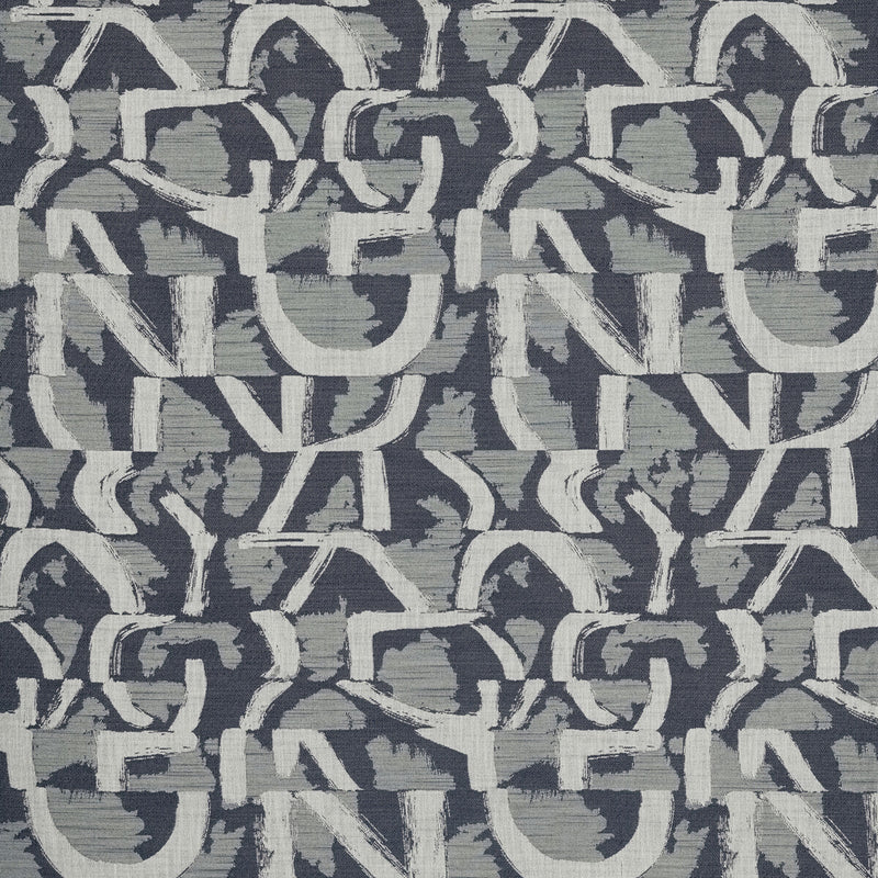 CLARKE AND CLARKE - PIERO JACQUARD - INK - Fabric By The YARD