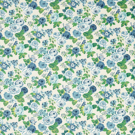 CLARKE AND CLARKE - GENEVIEVE - COBALT - Fabric By The YARD