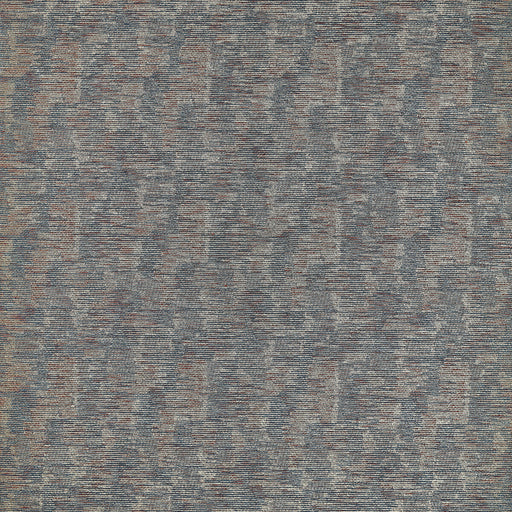 CLARKE AND CLARKE - ZOCALO - DENIM/RUST - Fabric By The YARD
