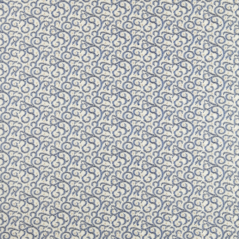 CLARKE AND CLARKE - BUTA EMBROIDERY - INK - Fabric By The YARD
