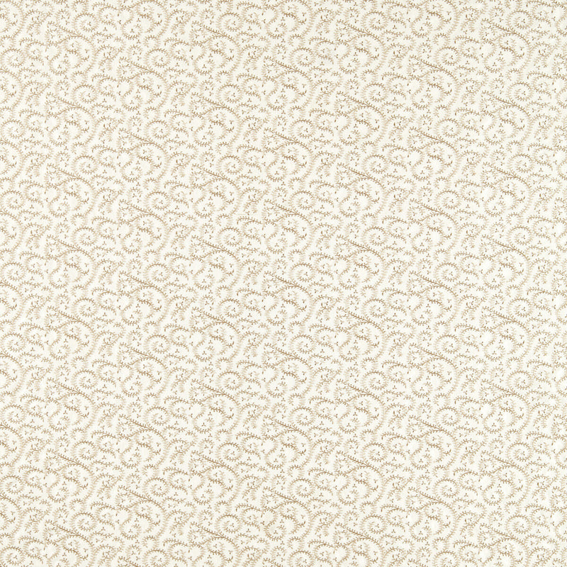 CLARKE AND CLARKE - BUTA EMBROIDERY - NATURAL - Fabric By The YARD