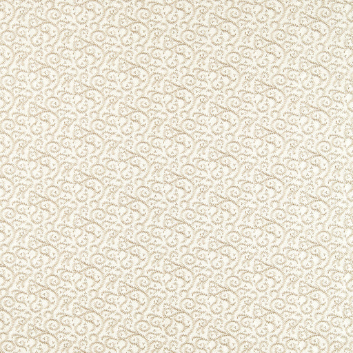 CLARKE AND CLARKE - BUTA EMBROIDERY - NATURAL - Fabric By The YARD