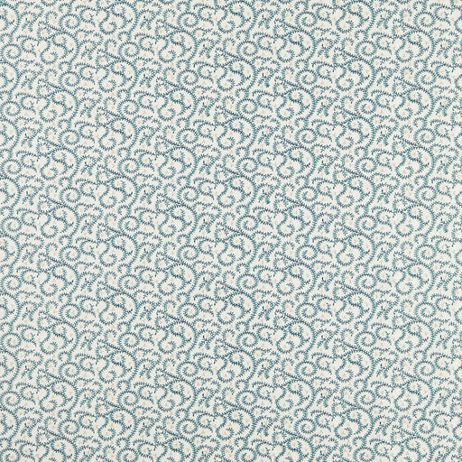 CLARKE AND CLARKE - BUTA EMBROIDERY - TEAL - Fabric By The YARD