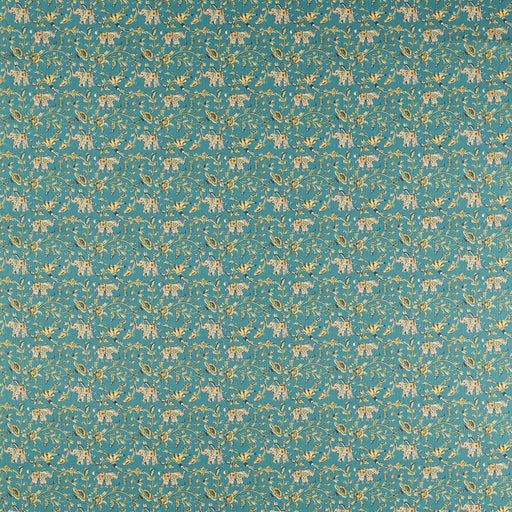 CLARKE AND CLARKE - HATHI - TEAL - Fabric By The YARD