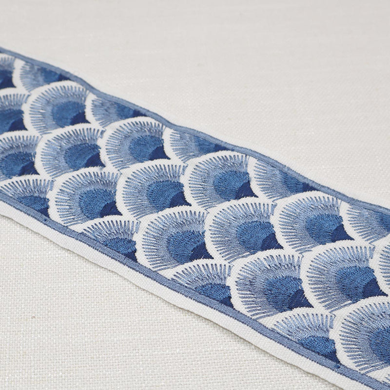 FANNY EMB TAPE - BLUES - Mag Fabrics - Trim By The Yard
