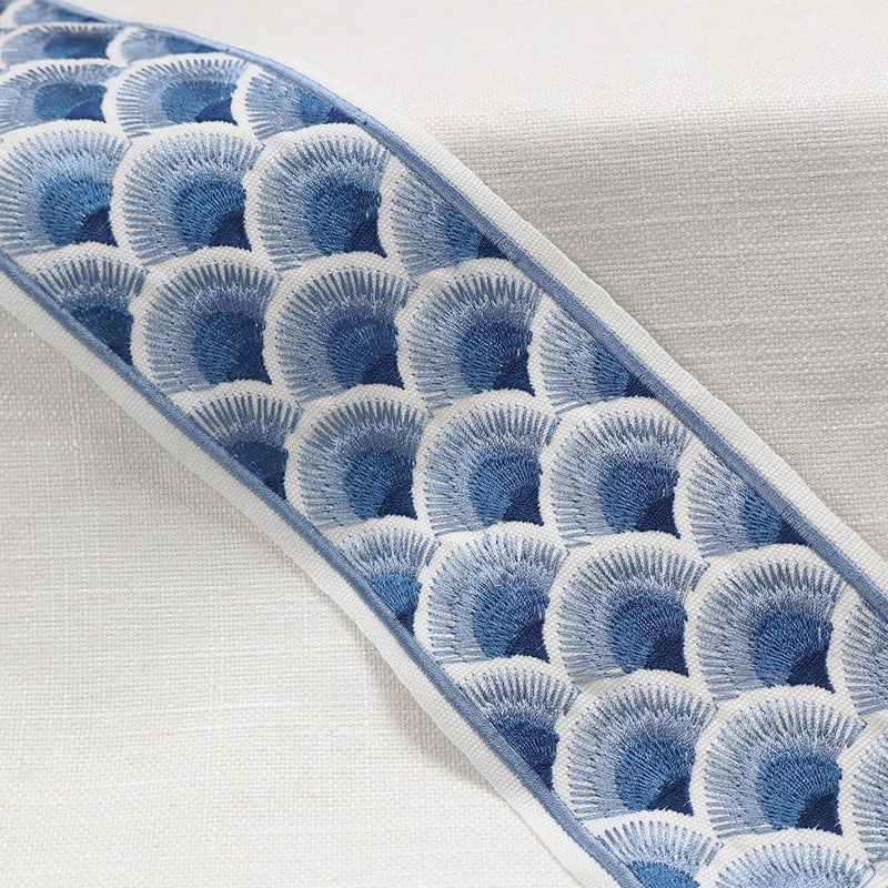 FANNY EMB TAPE - BLUES - Mag Fabrics - Trim By The Yard