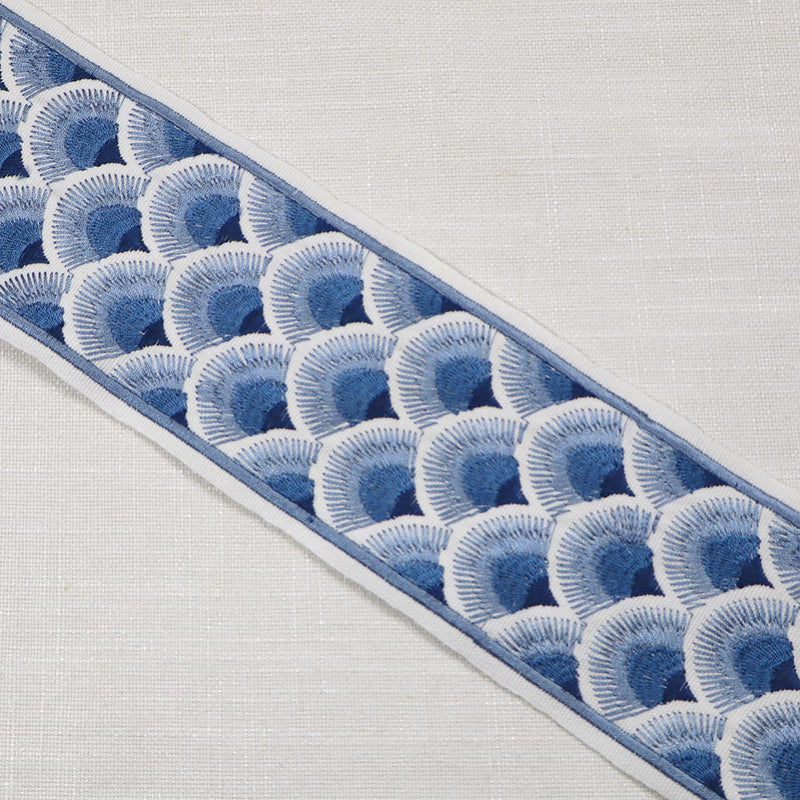 FANNY EMB TAPE - BLUES - Mag Fabrics - Trim By The Yard