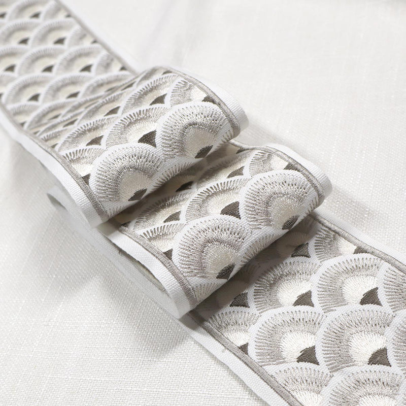FANNY EMB TAPE - NICKEL - Mag Fabrics - Trim By The Yard