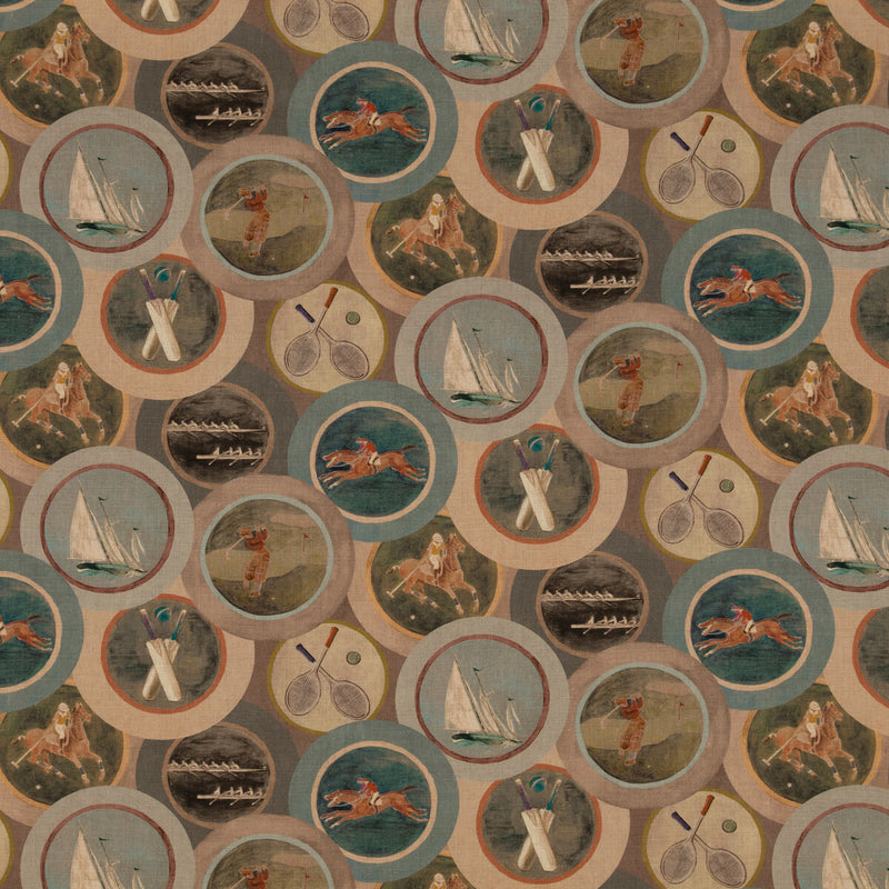 MULBERRY - SPORTING LIFE- ANTIQUE - Fabric by the Yard ANTIQUE