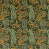 MULBERRY - PEREGRINE PAISLEY VELVET- EMERALD - Fabric by the Yard