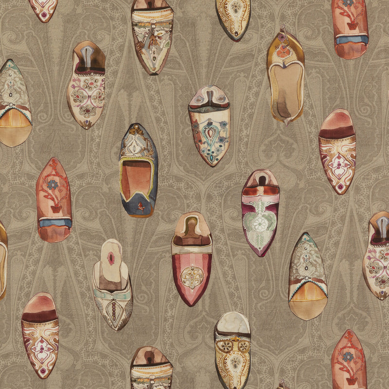 MULBERRY - BABOUCHES- ANTIQUE - Fabric by the Yard ANTIQUE