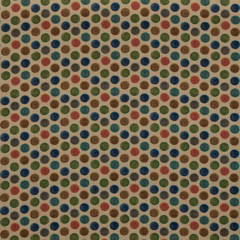 MULBERRY - CROQUET- TEAL - Fabric by the Yard TEAL