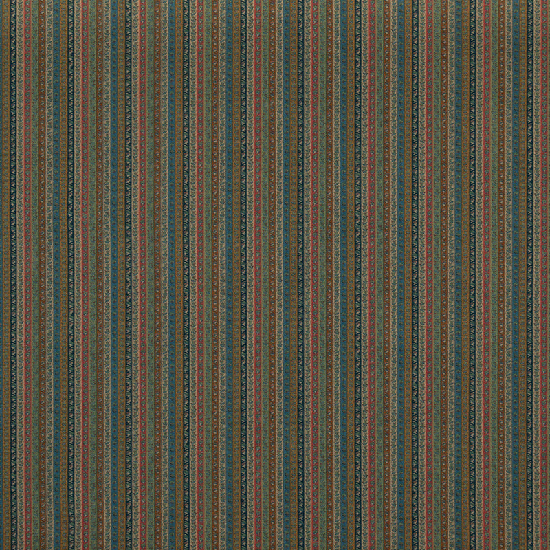 MULBERRY - WILDE STRIPE- TEAL - Fabric by the Yard TEAL