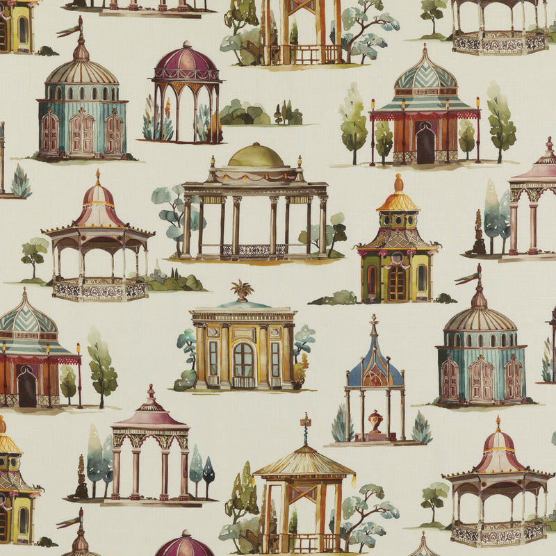 MULBERRY - FOLLIES- PLUM - Fabric by the Yard PLUM