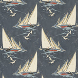 MULBERRY - ROUND THE ISLAND- INDIGO - Fabric by the Yard
