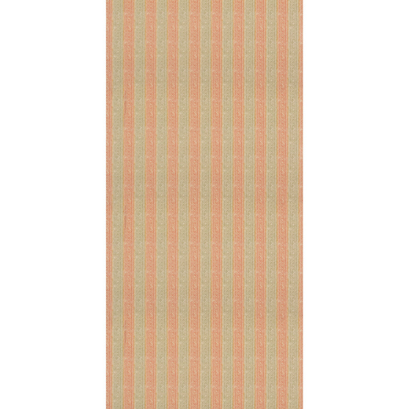 MULBERRY - LADBROKE STRIPE- RED/GREEN - Fabric by the Yard RED/GREEN