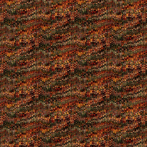 MULBERRY - END PAPER VELVET- RED/GREEN - Fabric by the Yard RED/GREEN