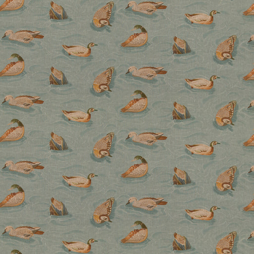 MULBERRY - DUCK POND- TEAL - Fabric by the Yard TEAL