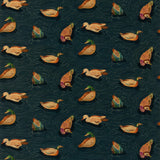 MULBERRY - DUCK POND VELVET- INDIGO - Fabric by the Yard