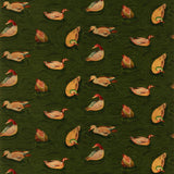 MULBERRY - DUCK POND VELVET- EMERALD - Fabric by the Yard