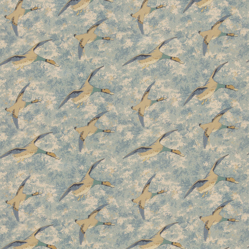 MULBERRY - FOREST DUCKS- BLUE - Fabric by the Yard BLUE