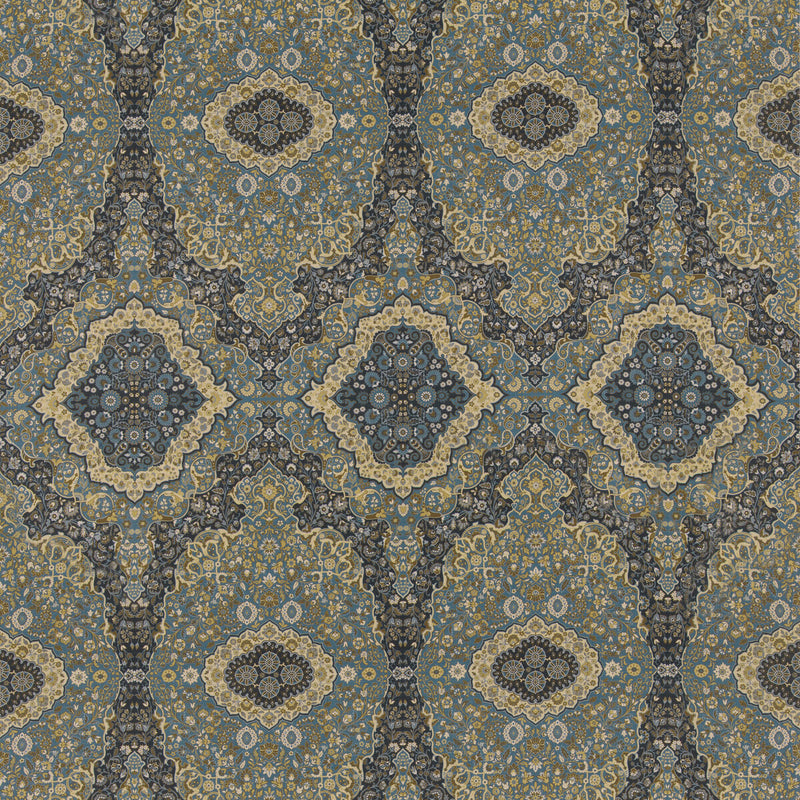 MULBERRY - WOODLAND PAISLEY- INDIGO - Fabric by the Yard INDIGO