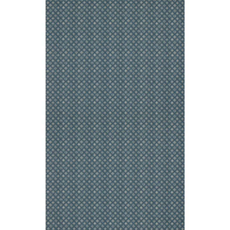MULBERRY - CROFT TRELLIS- INDIGO - Fabric by the Yard INDIGO