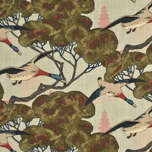 MULBERRY - FLYING DUCKS- SKY - Fabric by the Yard SKY
